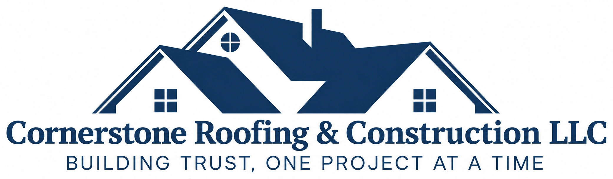 Cornerstone Roofing & Construction — logo design preview
