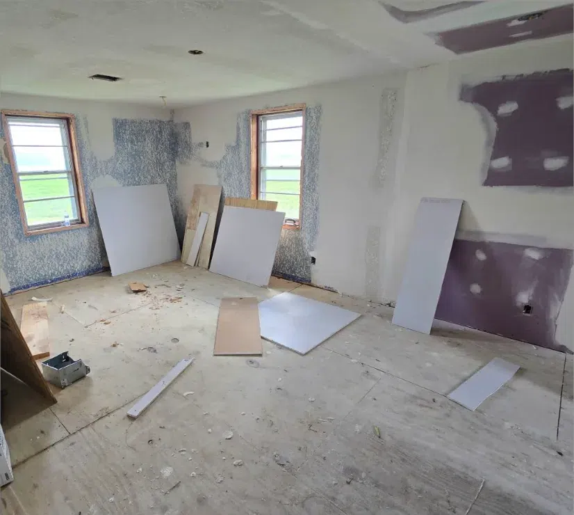 Hallway — Full-Home Restoration before remodeling