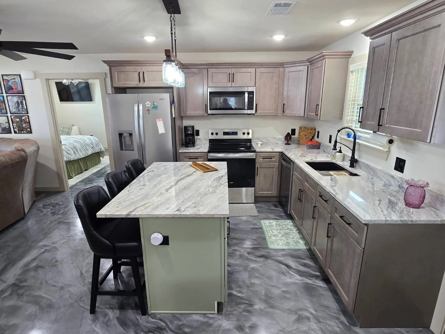 Cornerstone-built home finished interior kitchen
