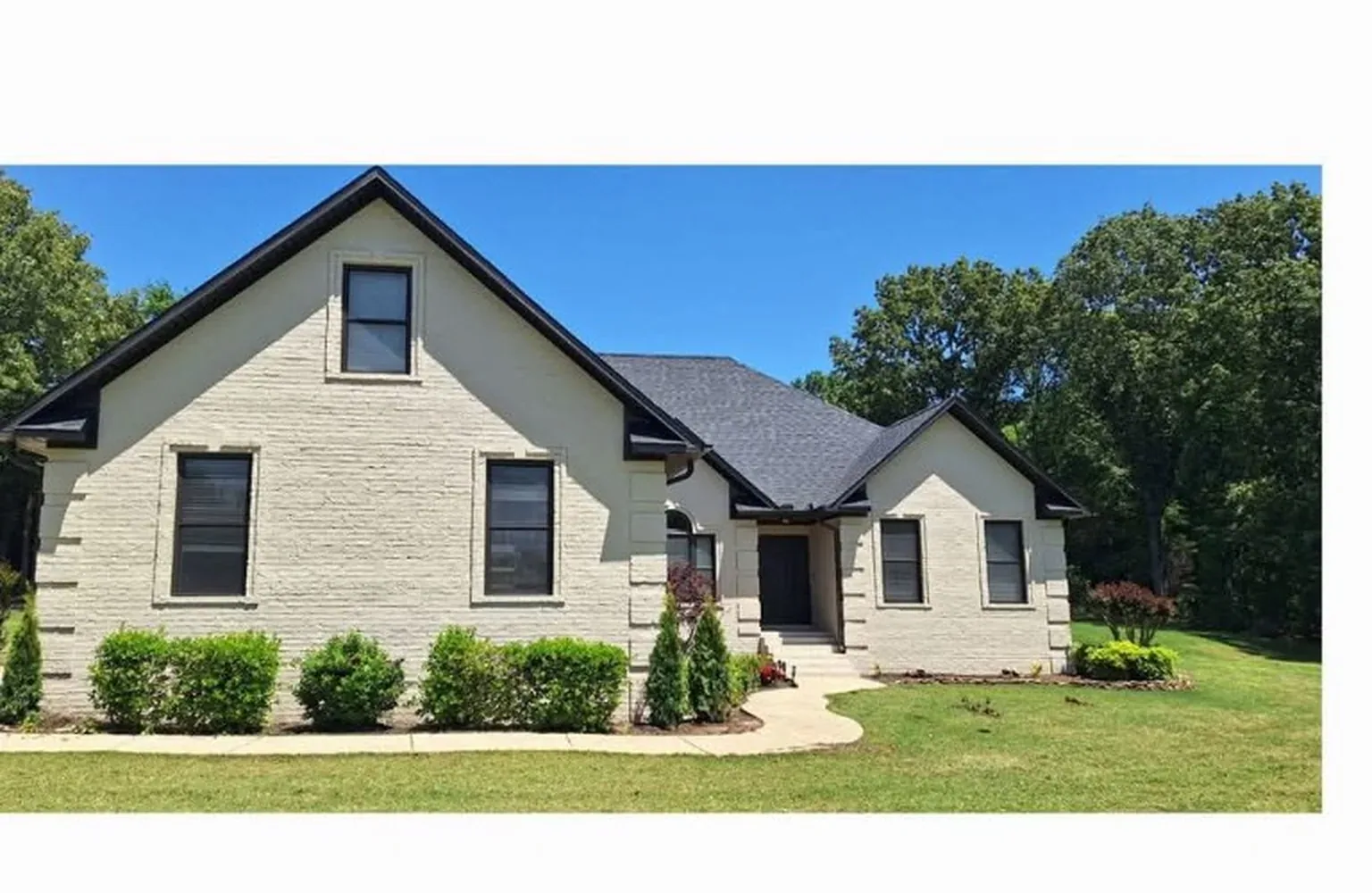 Completed residential remodel exterior